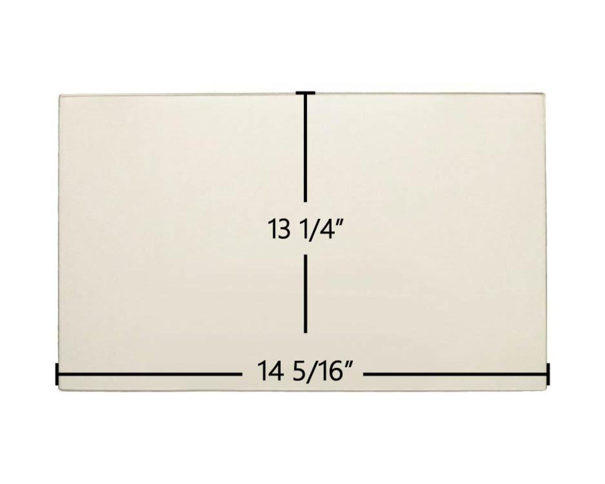 Ceramic Replacement Glass for Lopi Yankee Bay Center Ceramic Glass Panel - 14 5/16" x 13 1/4"