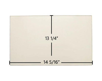 Ceramic Replacement Glass for Lopi Yankee Bay Center Ceramic Glass Panel - 14 5/16" x 13 1/4"
