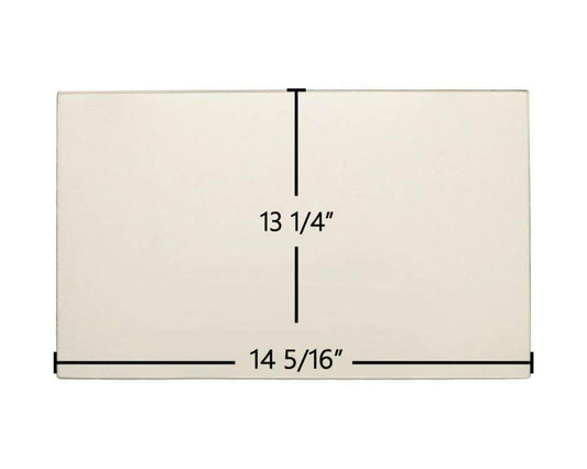 Ceramic Replacement Glass for Lopi Yankee Bay Center Ceramic Glass Panel - 14 5/16" x 13 1/4"