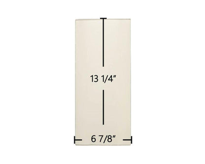 Ceramic Replacement Glass for Lopi Yankee Bay Side Ceramic Glass Panel - 6 7/8" x 13 1/4"