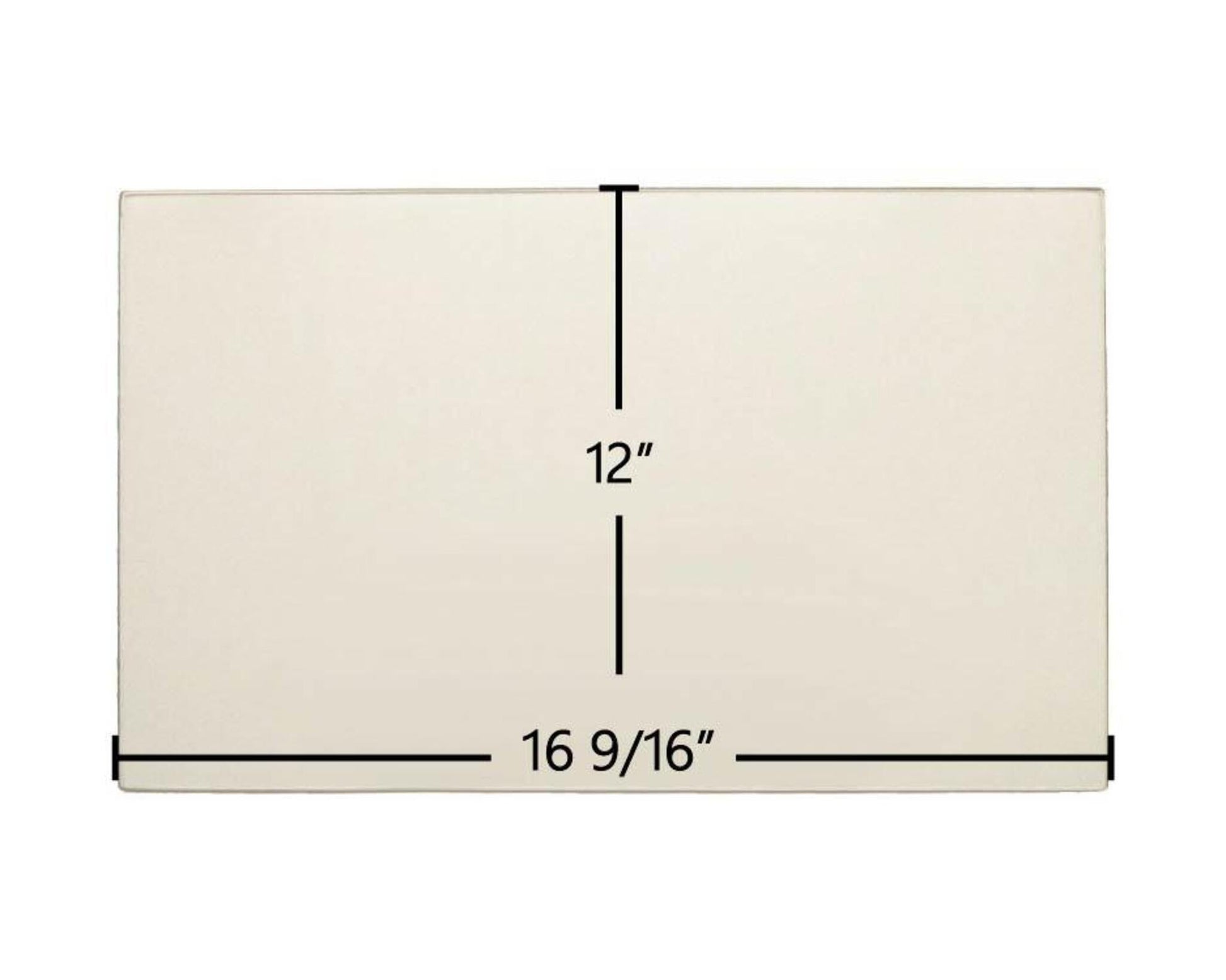 Ceramic Replacement Glass for Lopi Yankee Center Ceramic Glass Panel - 16 9/16" x 12"