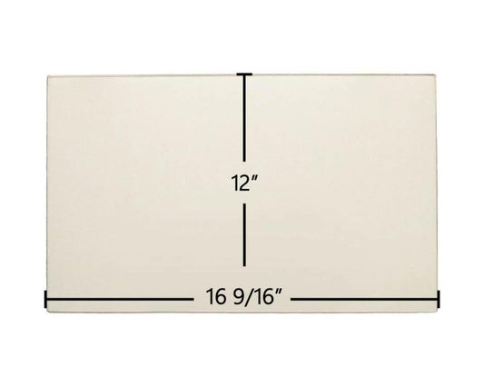 Ceramic Replacement Glass for Lopi Yankee Center Ceramic Glass Panel - 16 9/16" x 12"
