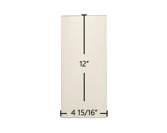 Ceramic Replacement Glass for Lopi Yankee Side Ceramic Glass Panel - 4 15/16" x 12"