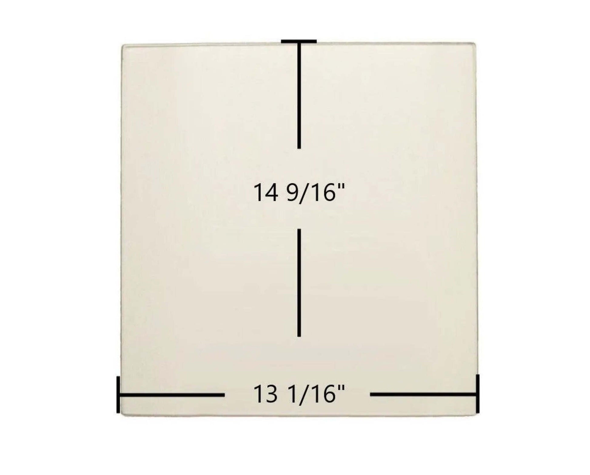 Ceramic Replacement Glass for Malm Imperial Carousel Door Glass (Ceramic) - 16" x 14"