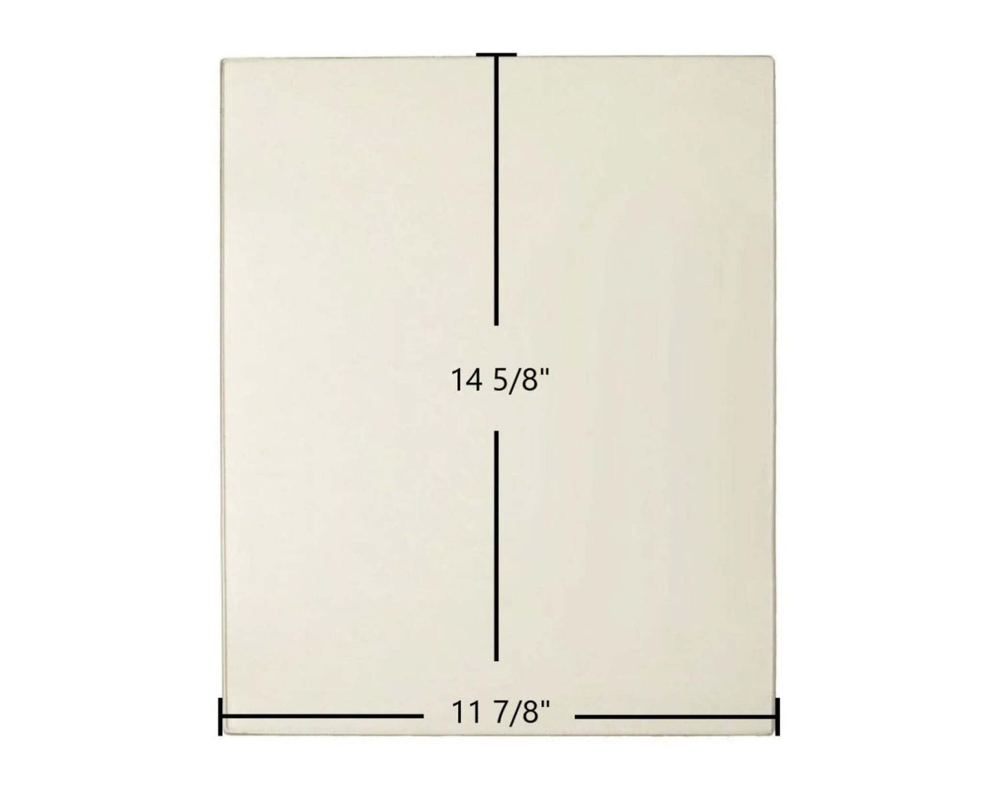 Ceramic Replacement Glass for Malm Imperial Carousel Door Glass (Ceramic) - 8" x 14"