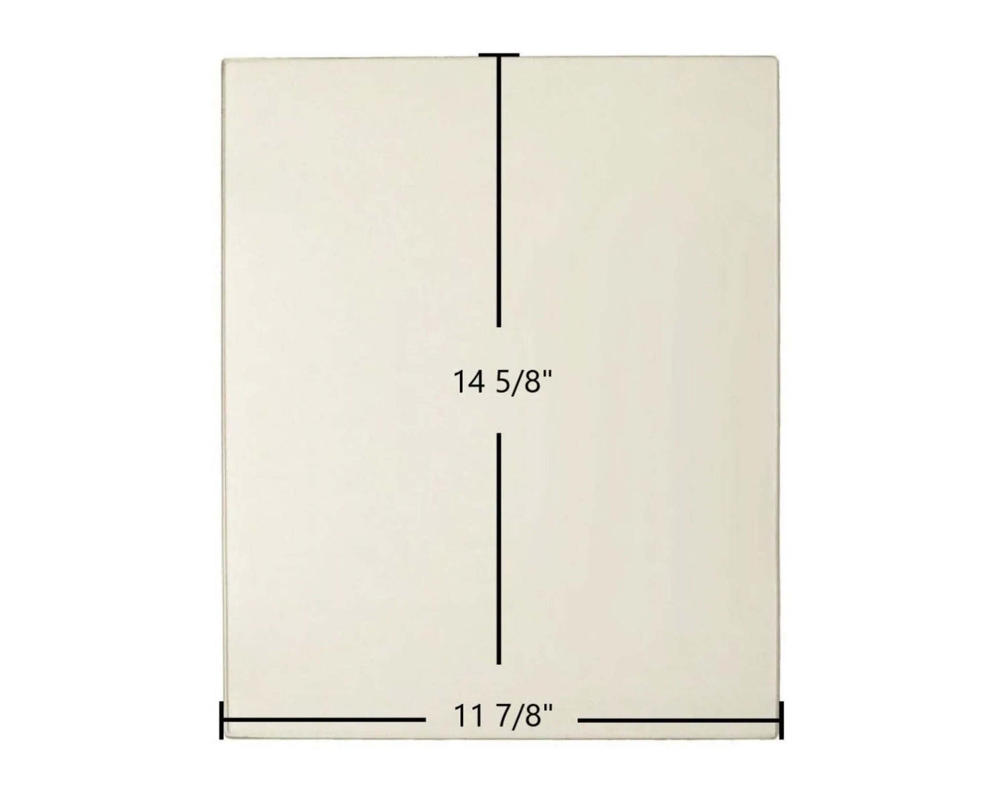 Ceramic Replacement Glass for Malm Imperial Carousel Door Glass (Ceramic) - 8" x 14"