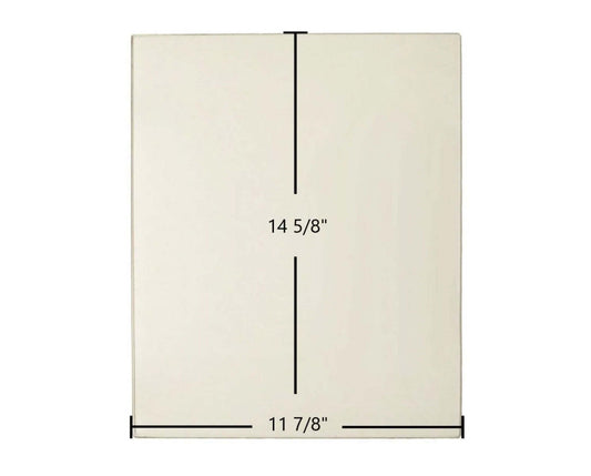 Ceramic Replacement Glass for Malm Imperial Carousel Door Glass (Ceramic) - 8" x 14"