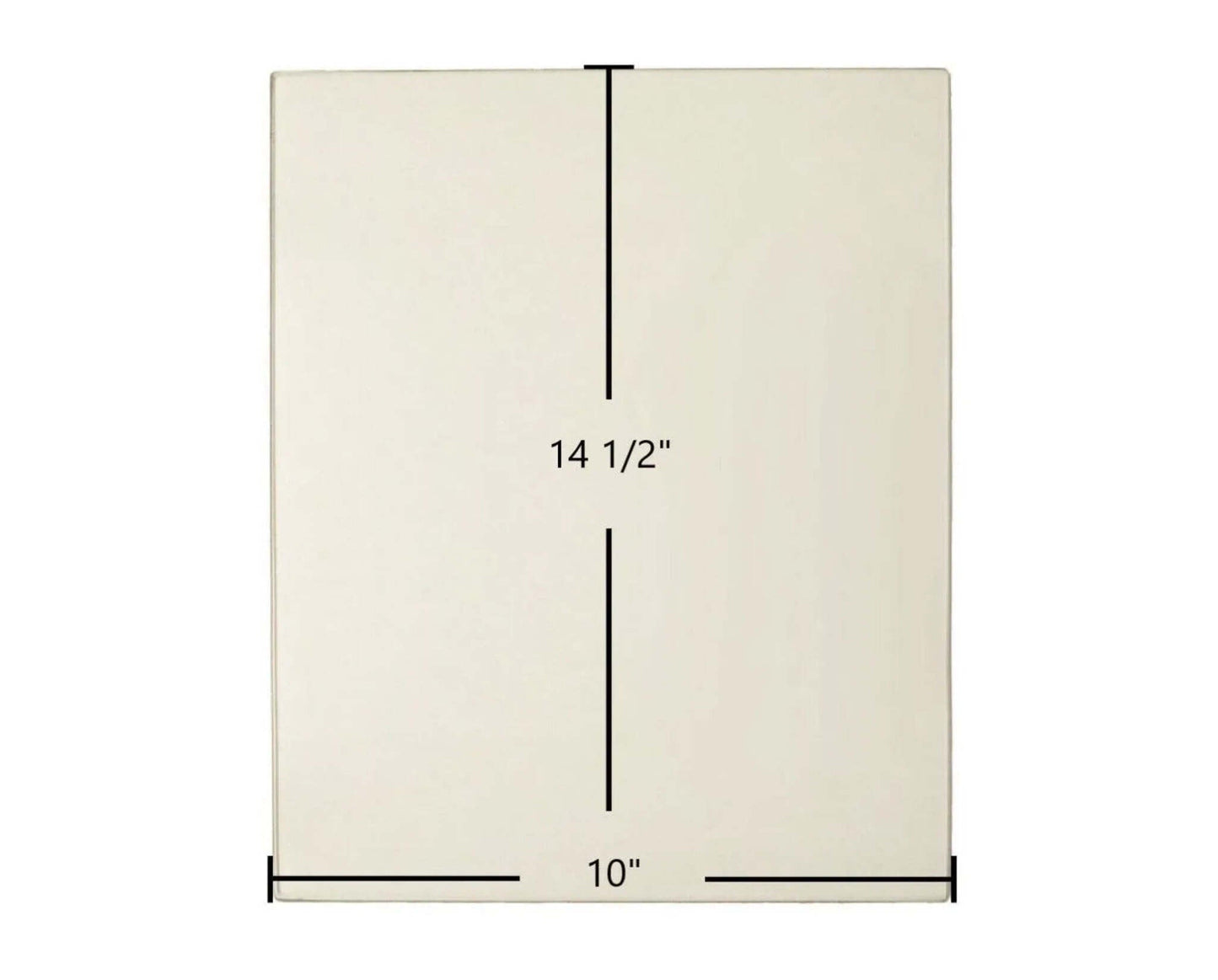 Ceramic Replacement Glass for Malm Imperial Carousel Side Glass (Ceramic) - 10" x 14"