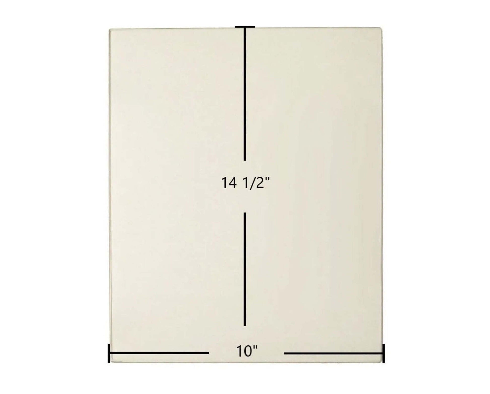 Ceramic Replacement Glass for Malm Imperial Carousel Side Glass (Ceramic) - 10" x 14"