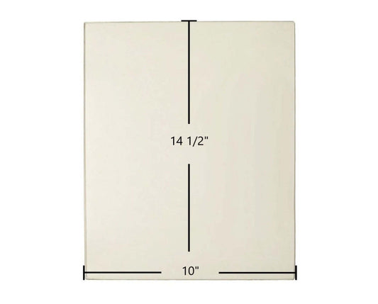 Ceramic Replacement Glass for Malm Imperial Carousel Side Glass (Ceramic) - 10" x 14"