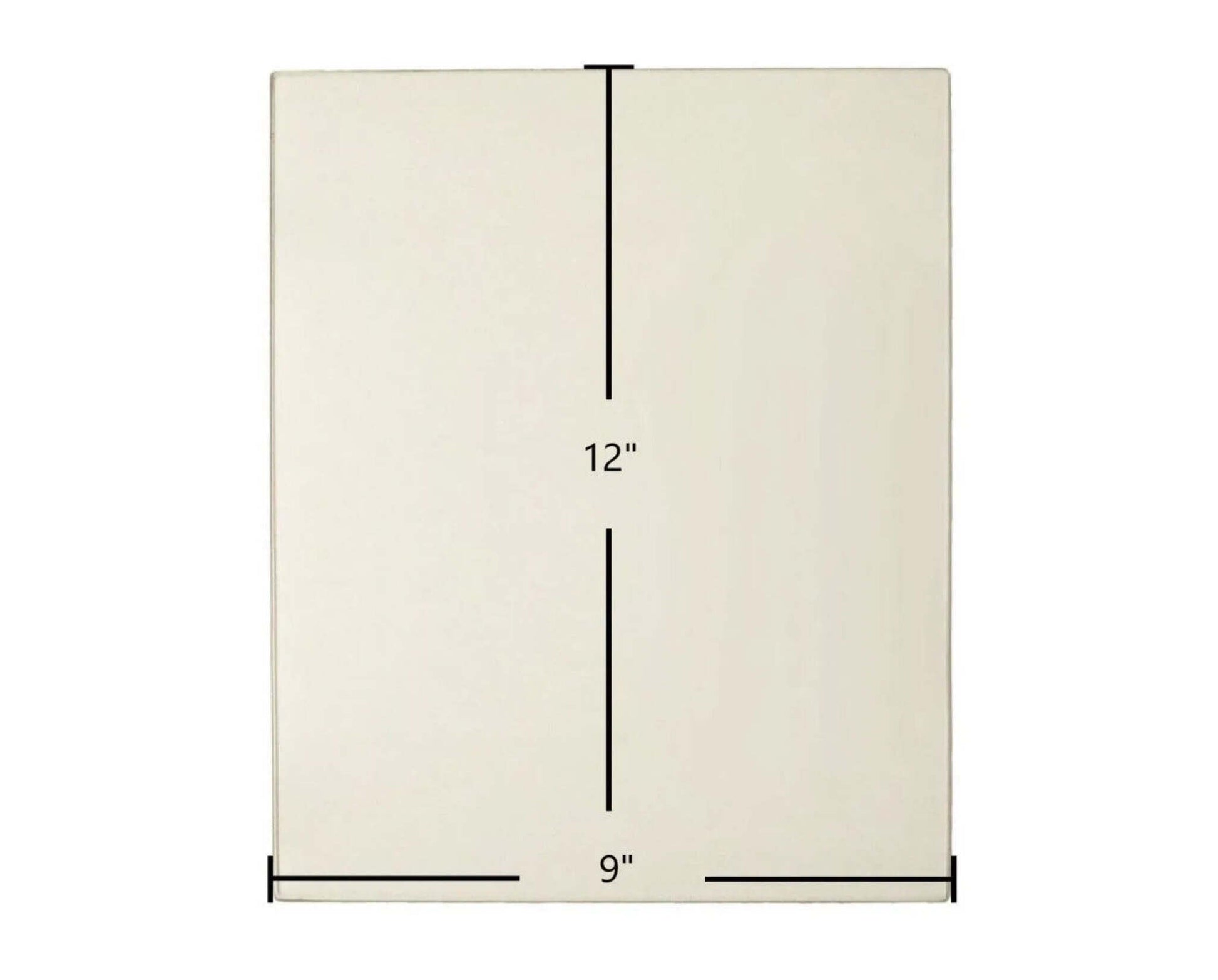 Ceramic Replacement Glass for Malm Spin-A-Fire Ceramic Glass - 9" x 12"