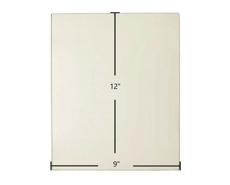 Ceramic Replacement Glass for Malm Spin-A-Fire Ceramic Glass - 9" x 12"