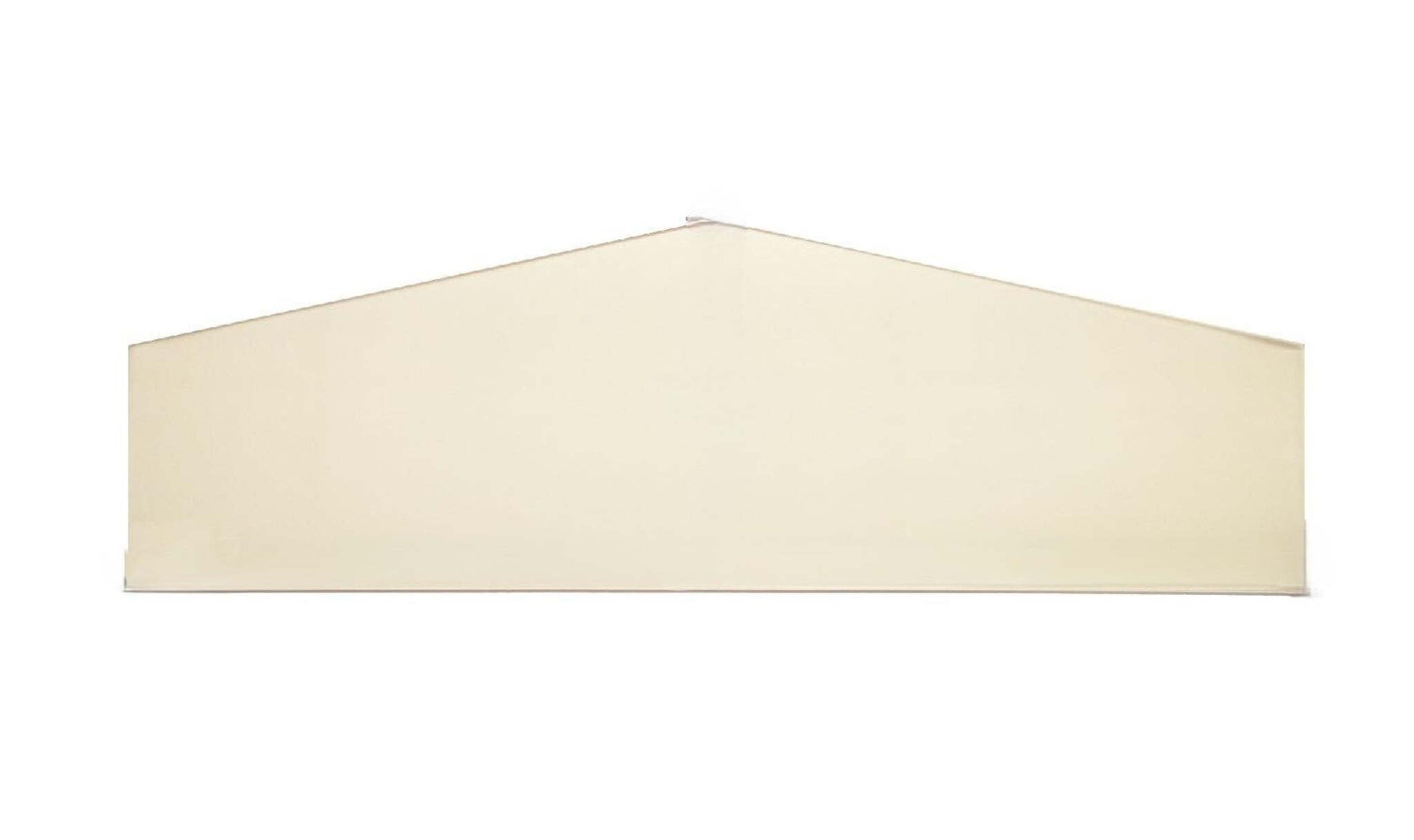 Ceramic Replacement Glass for Masters Choice Arch-Top Door Glass - 9 3/8" x 3 1/4" Arched