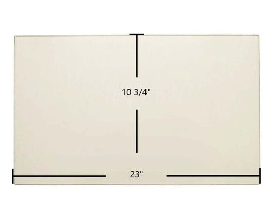 Ceramic Replacement Glass for Travis Medium Flush Wood Insert Ceramic Glass Panel - 23" x 10 3/4"