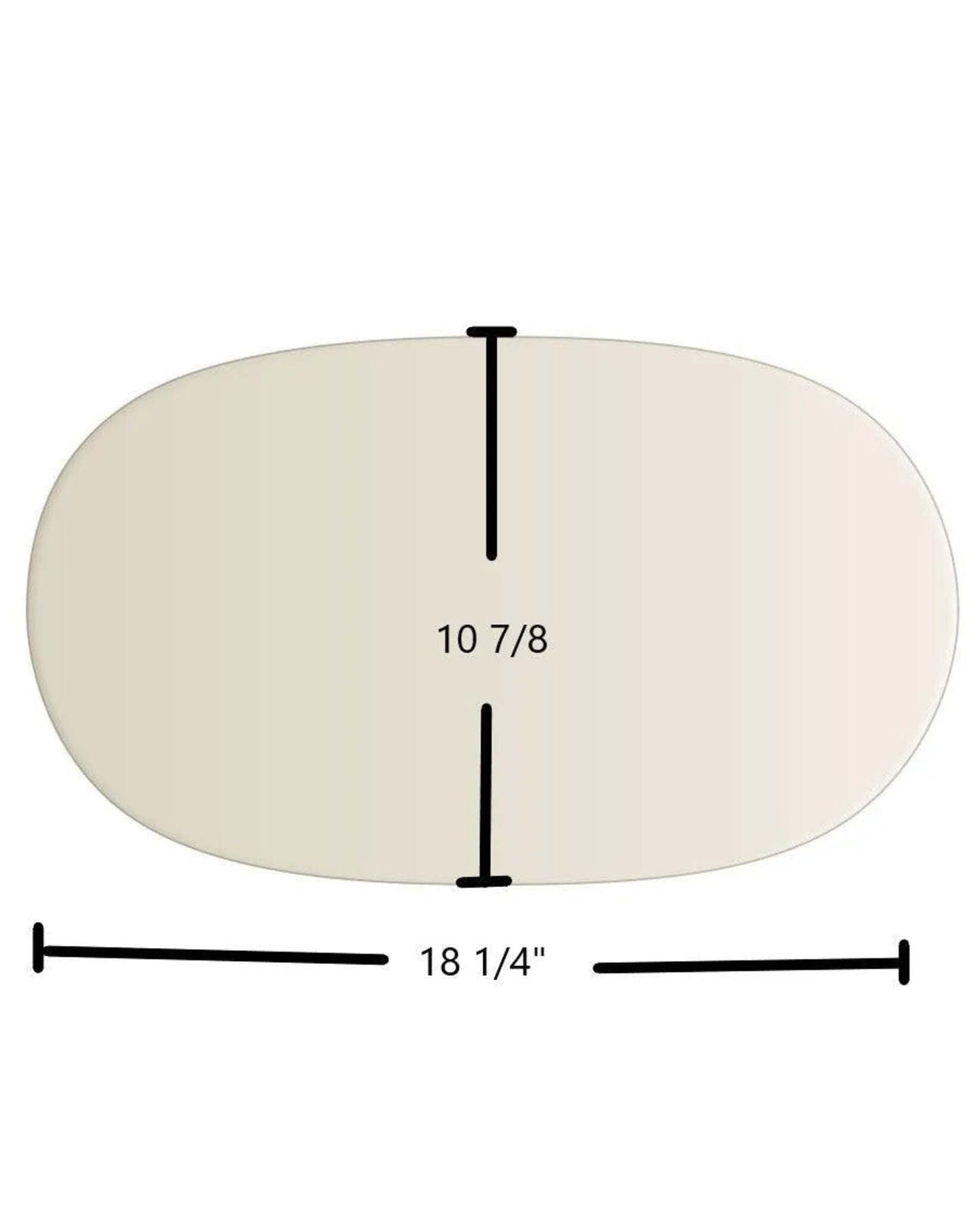Ceramic Replacement Glass for Meridian Stove Ceramic Glass Panel - 18 1/4" x 10 7/8"