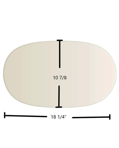 Ceramic Replacement Glass for Meridian Stove Ceramic Glass Panel - 18 1/4" x 10 7/8"