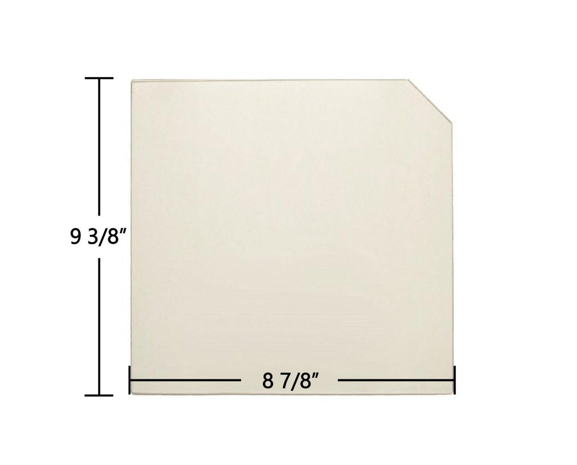 Ceramic Replacement Glass for Minnesota Stove Works Radiant Ceramic Glass Panel - 8 7/8" x 9 3/8"