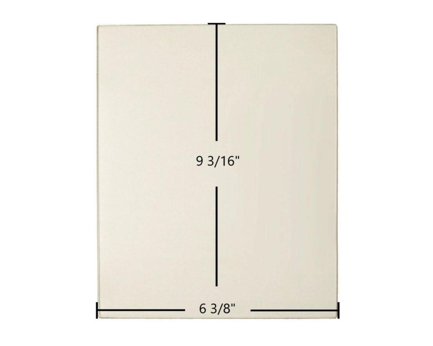 Ceramic Replacement Glass for Morso 1400 Ceramic Glass Panel - 6 3/8" x 9 3/16"