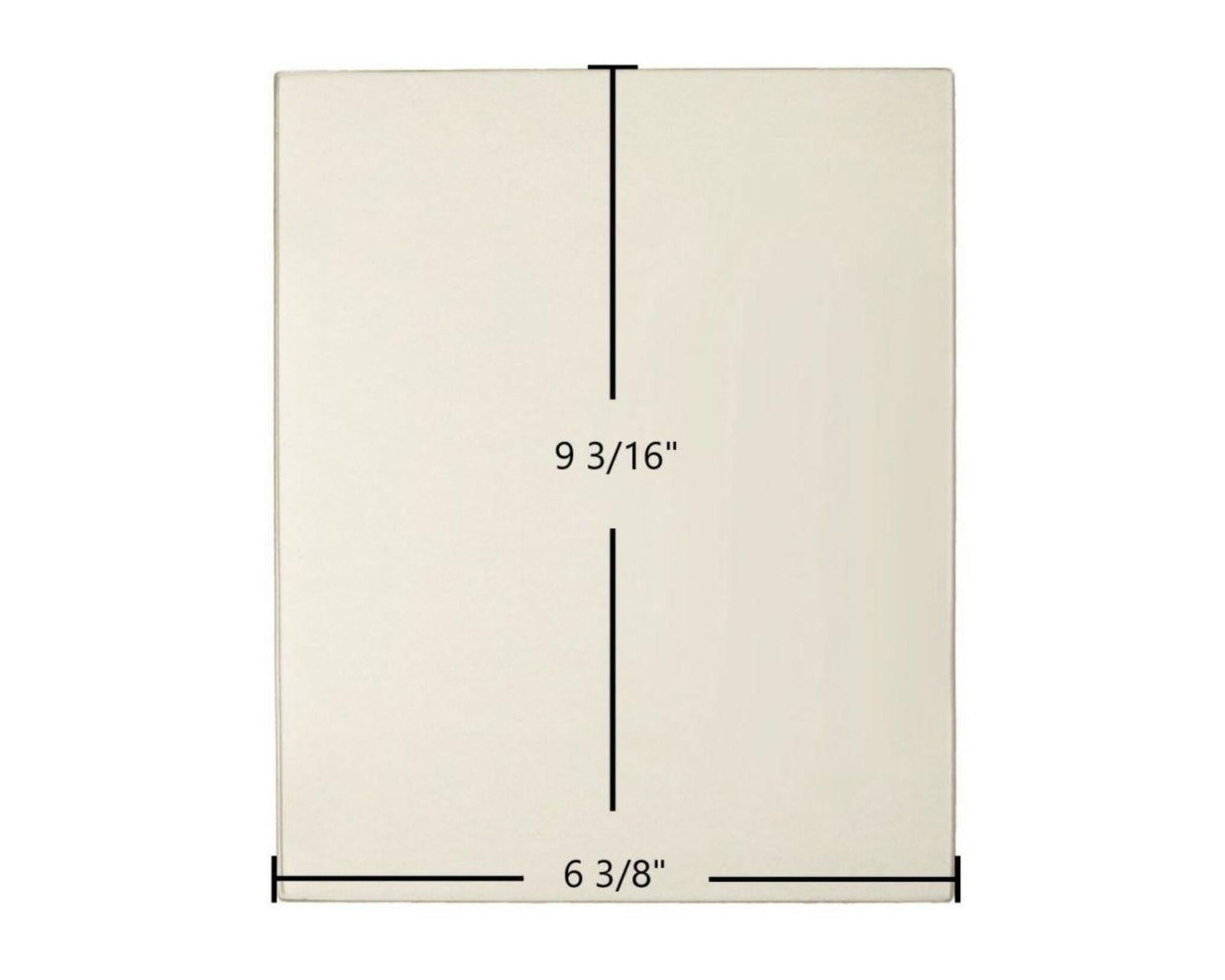 Ceramic Replacement Glass for Morso 1400 Ceramic Glass Panel - 6 3/8" x 9 3/16"