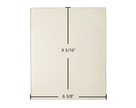Ceramic Replacement Glass for Morso 1400 Ceramic Glass Panel - 6 3/8" x 9 3/16"