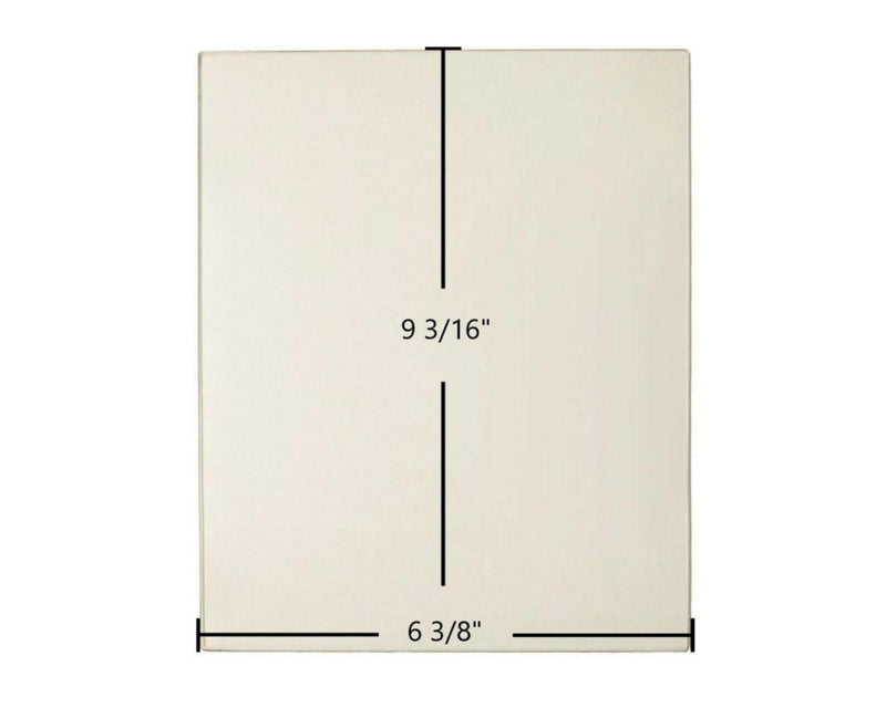 Ceramic Replacement Glass for Morso 1400 Ceramic Glass Panel - 6 3/8" x 9 3/16"