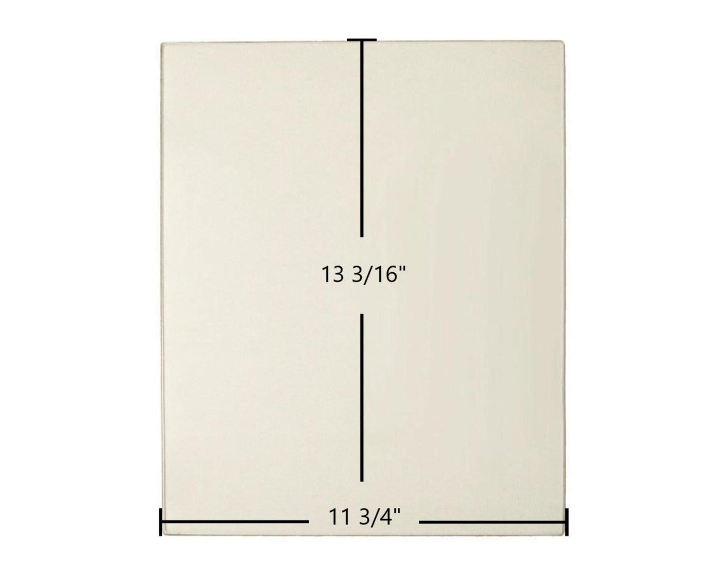 Ceramic Replacement Glass for Morso 4500, 4560 Ceramic Glass Panel - 11 3/4" x 13 3/16"