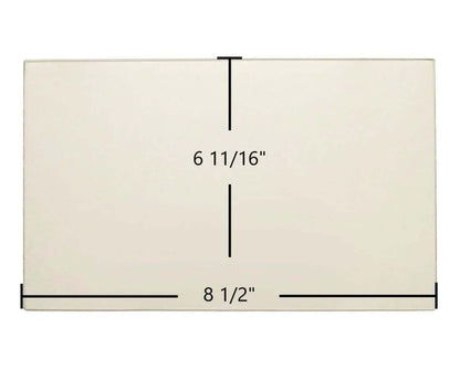 Ceramic Replacement Glass for Morso Dove Single Door Rectangle - 8 1/2" x 6 11/16"