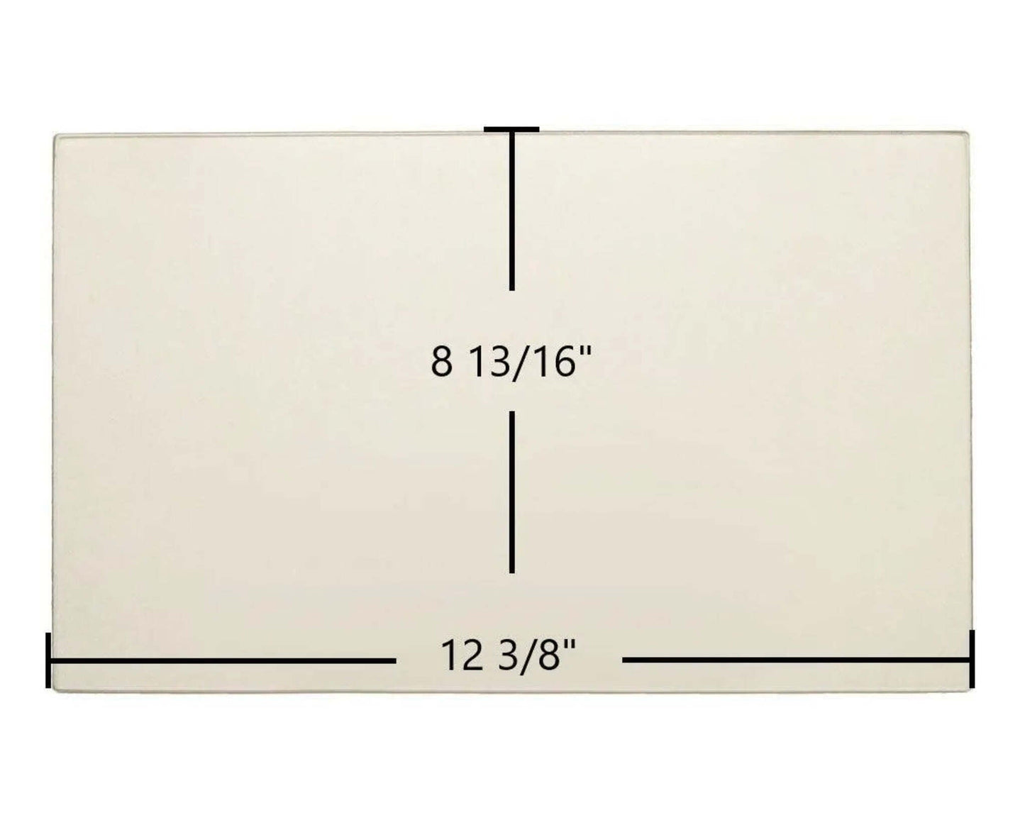 Ceramic Replacement Glass for Morso Lion Single Door Ceramic Glass Panel - 12 3/8" x 8 13/16"