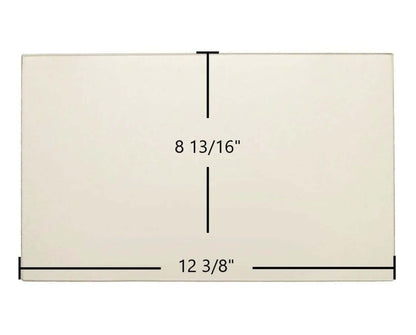 Ceramic Replacement Glass for Morso Lion Single Door Ceramic Glass Panel - 12 3/8" x 8 13/16"