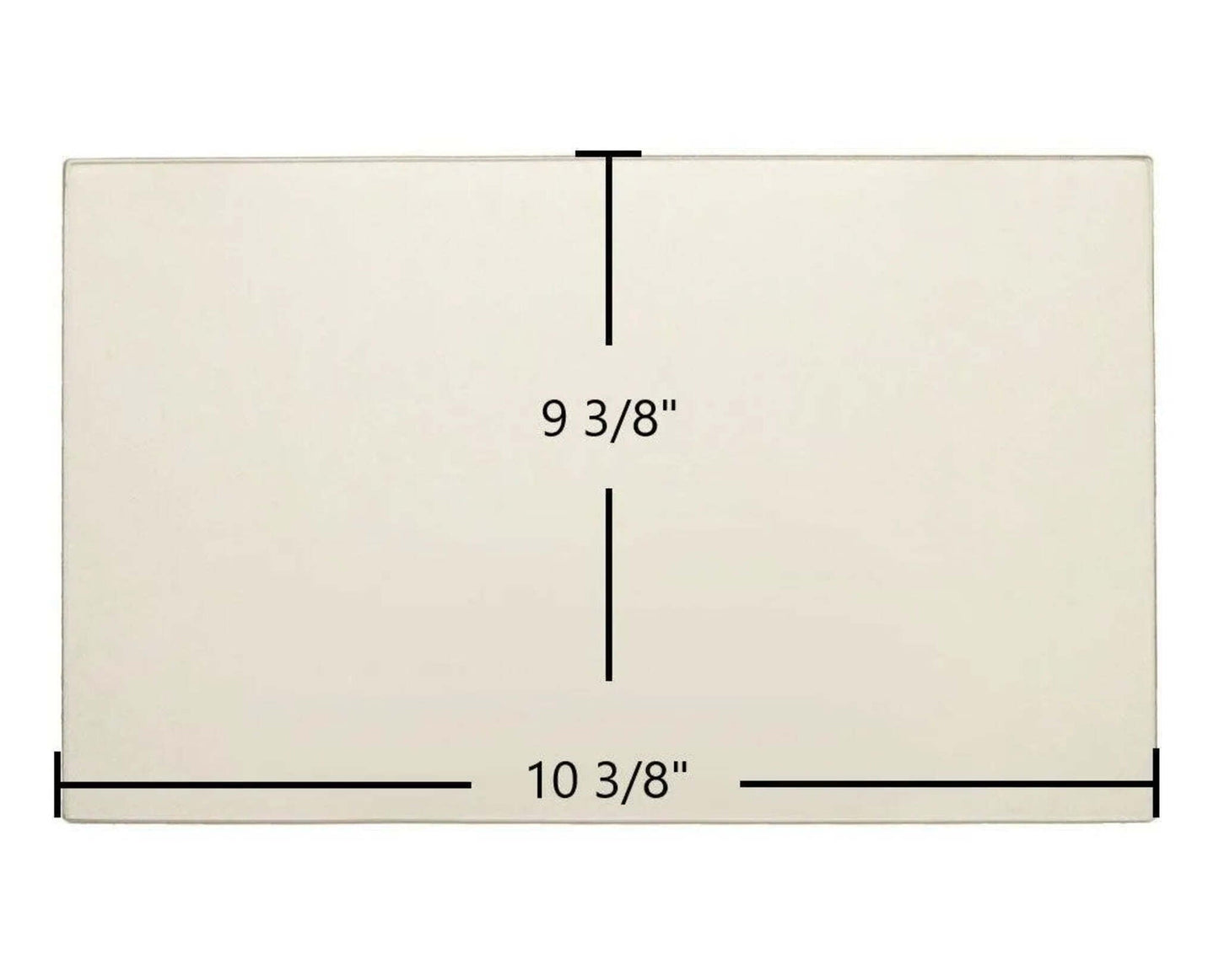 Ceramic Replacement Glass for Morso O4 Ceramic Glass Panel - 10 3/8" x 9 3/8"
