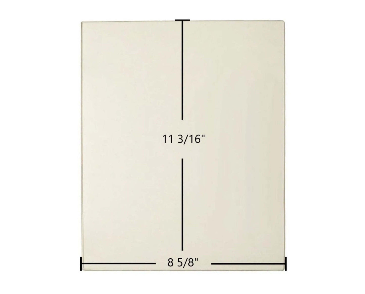 Ceramic Replacement Glass for Morso O8 Ceramic Glass Panel - 8 5/8" x 11 3/16"