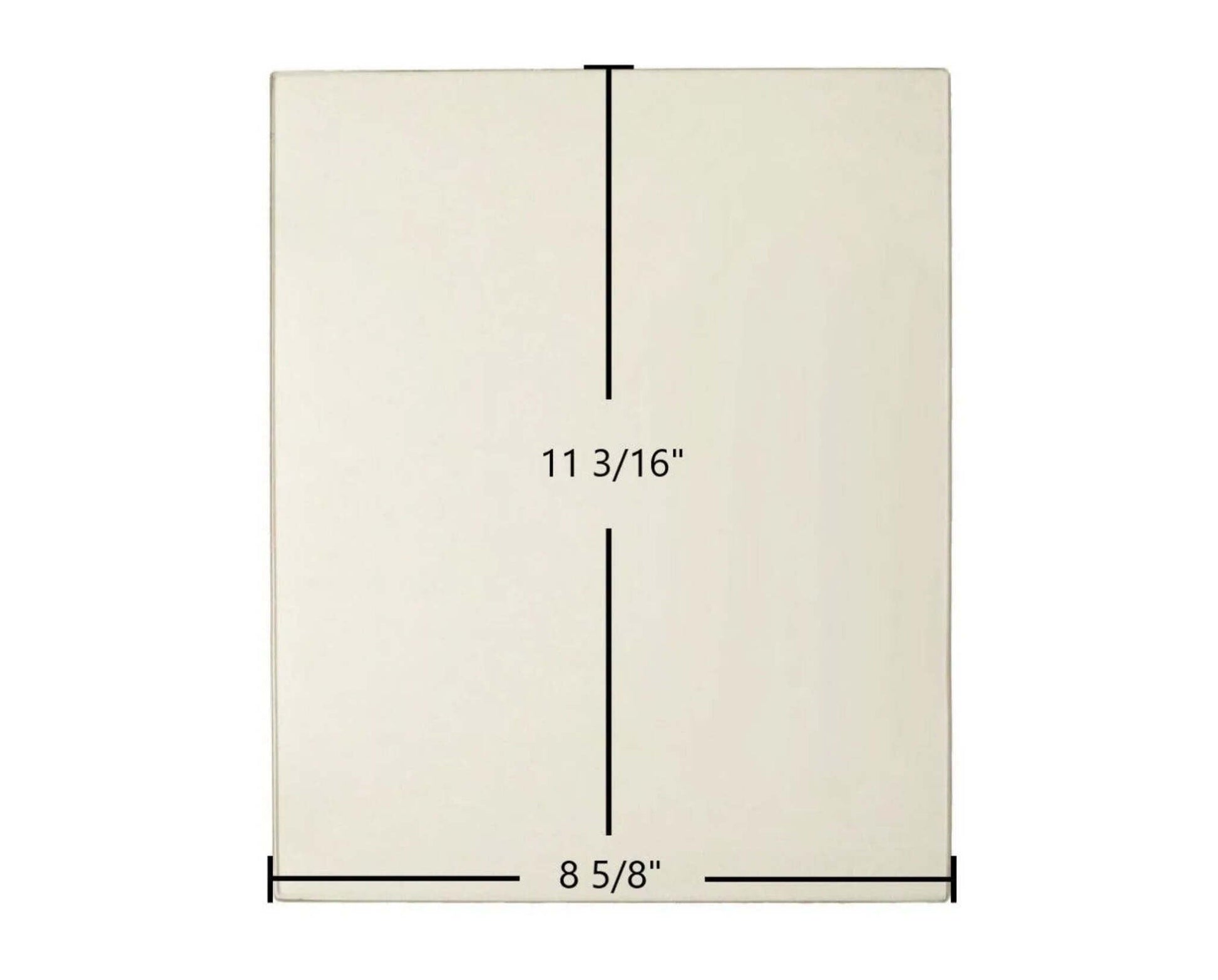 Ceramic Replacement Glass for Morso O8 Ceramic Glass Panel - 8 5/8" x 11 3/16"