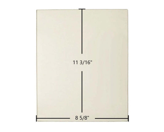 Ceramic Replacement Glass for Morso O8 Ceramic Glass Panel - 8 5/8" x 11 3/16"