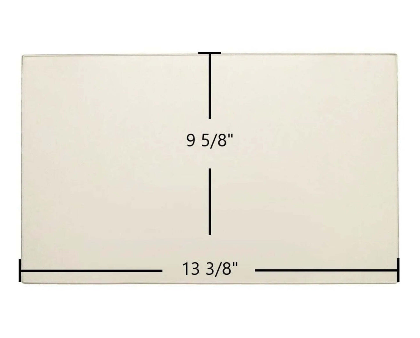 Ceramic Replacement Glass for Morso Owl 3410 / 3420 / 3440 Ceramic Glass Panel - 13 3/8" x 9 5/8"