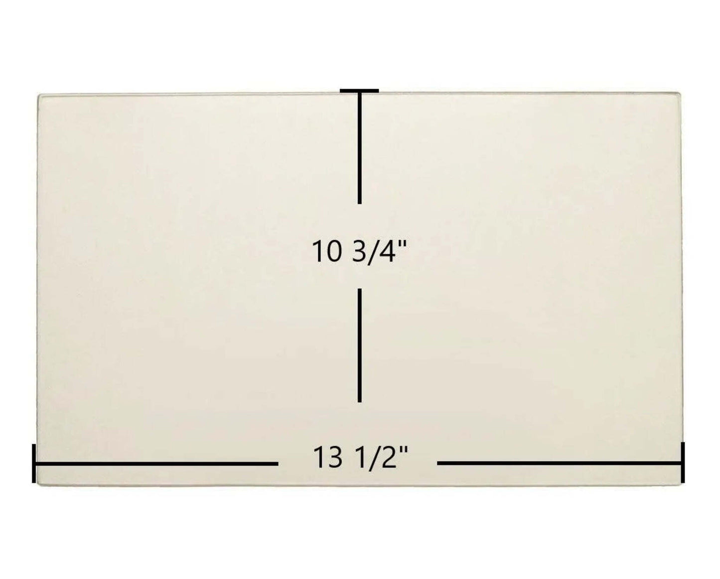 Ceramic Replacement Glass for Morso Viking 7100, 7110, 7140 Ceramic Glass Panel - 13 1/2" x 10 3/4"