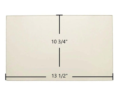 Ceramic Replacement Glass for Morso Viking 7100, 7110, 7140 Ceramic Glass Panel - 13 1/2" x 10 3/4"