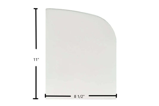 Ceramic Replacement Glass for Napoleon 1600C / 1600C-1 Ceramic Glass Panel | 8 1/2" x 11" | Replaces W010-2363 - 8 1/2" x 11"