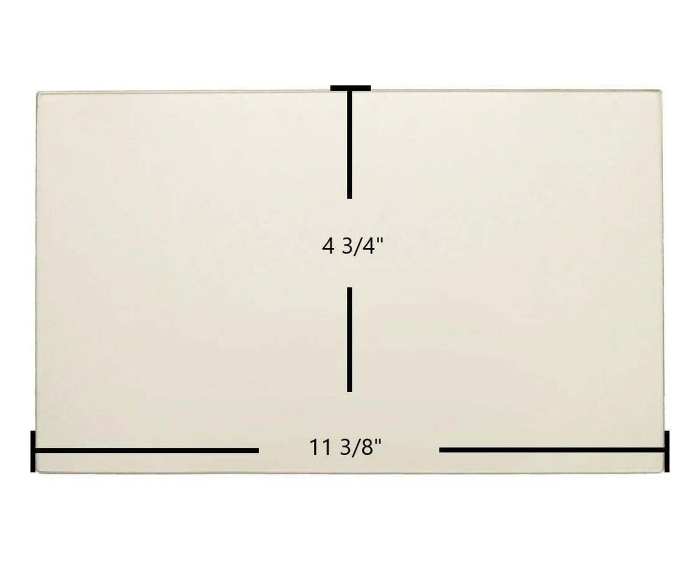 Ceramic Replacement Glass for Napoleon NPS40 / NPI40 / NPS45 / NPI45 / GDS28 / GS28 Side Ceramic Glass Panel | 11 3/8" x 4 3/4" | Replaces W300-0037 - 11 3/8" x 4 3/4"