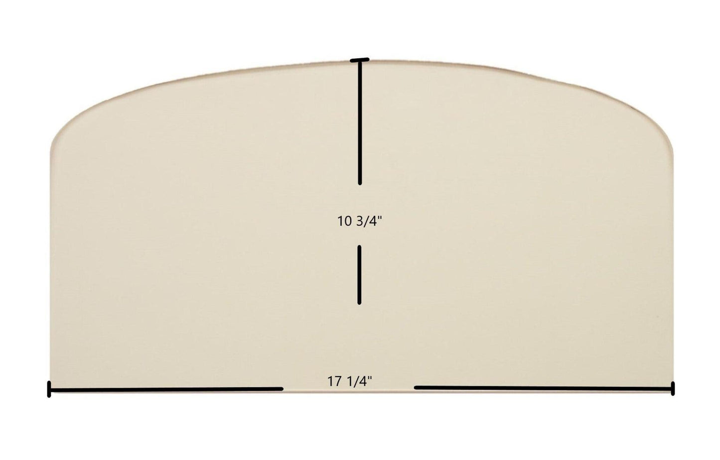 Ceramic Replacement Glass for Napoleon OS10 Oil Stove Center Ceramic Glass Panel | 17 1/4" x 10 3/4" | Replaces 188791 - 17 1/4" x 10 3/4"