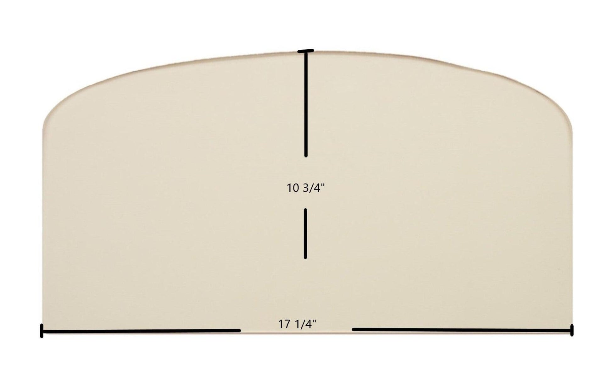 Ceramic Replacement Glass for Napoleon OS10 Oil Stove Center Ceramic Glass Panel | 17 1/4" x 10 3/4" | Replaces 188791 - 17 1/4" x 10 3/4"