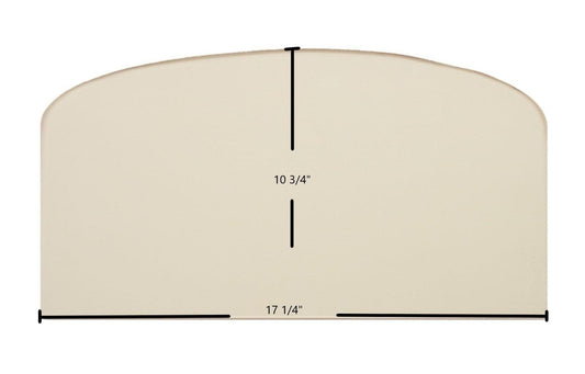 Ceramic Replacement Glass for Napoleon OS10 Oil Stove Center Ceramic Glass Panel | 17 1/4" x 10 3/4" | Replaces 188791 - 17 1/4" x 10 3/4"