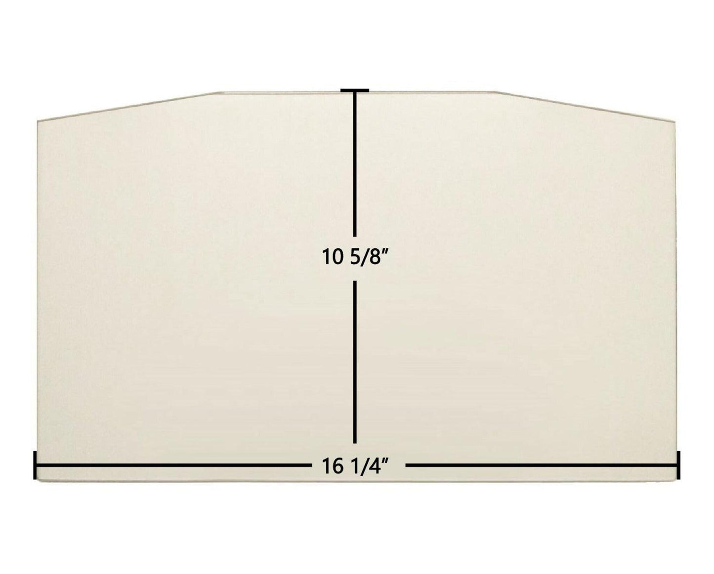 Ceramic Replacement Glass for Napoleon Timberline, EPA1000, 1101, 1150, 1400, 1400C, 1400PL, 1402, 1450, 1900, EPA1100, 1100C, EPI1401, Prestige NZ25 Ceramic Glass Panel | 16 1/4" x 10 5/8" | Replaces W010-1071 - 16 1/4" x 10 5/8"