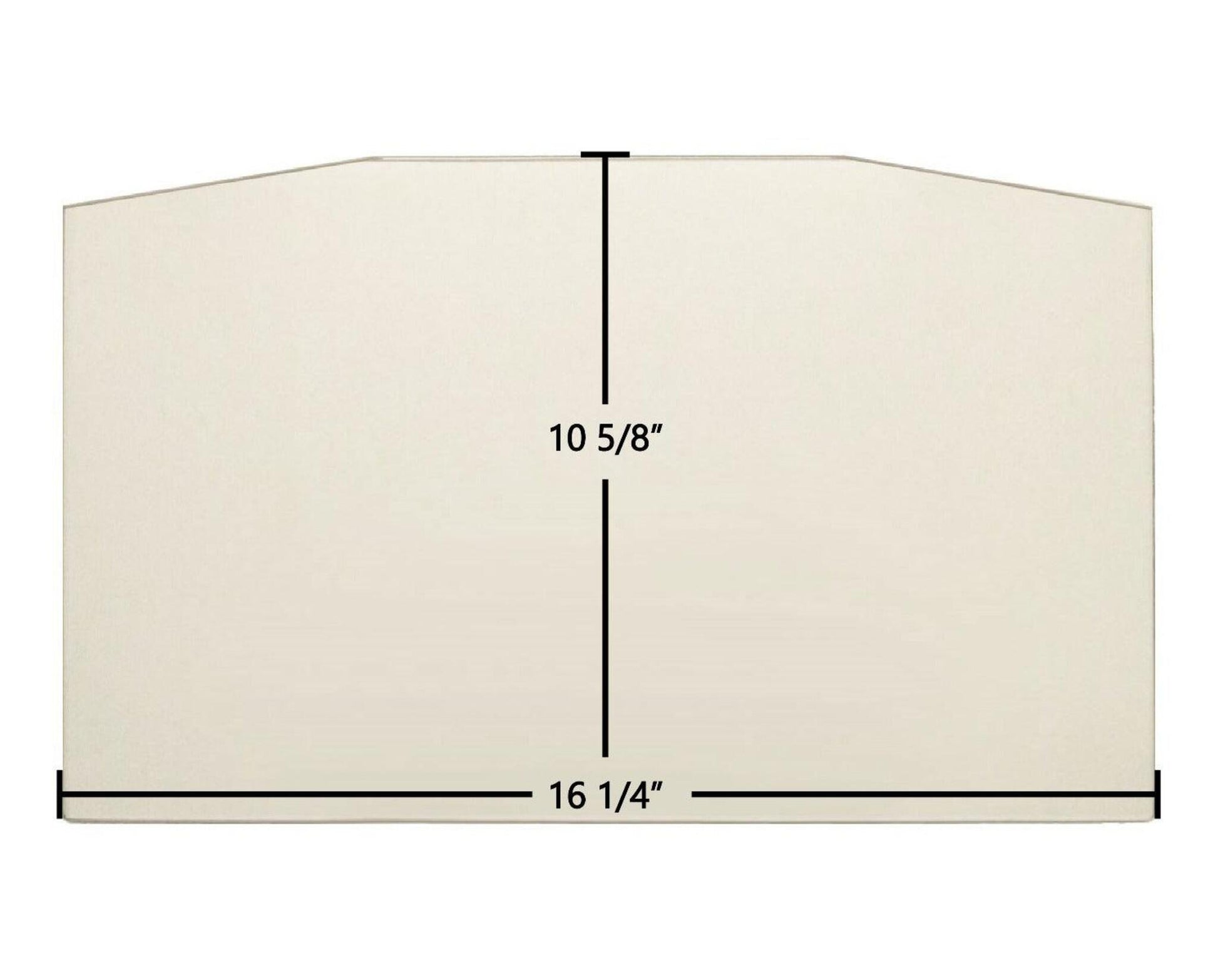 Ceramic Replacement Glass for Napoleon Timberline, EPA1000, 1101, 1150, 1400, 1400C, 1400PL, 1402, 1450, 1900, EPA1100, 1100C, EPI1401, Prestige NZ25 Ceramic Glass Panel | 16 1/4" x 10 5/8" | Replaces W010-1071 - 16 1/4" x 10 5/8"