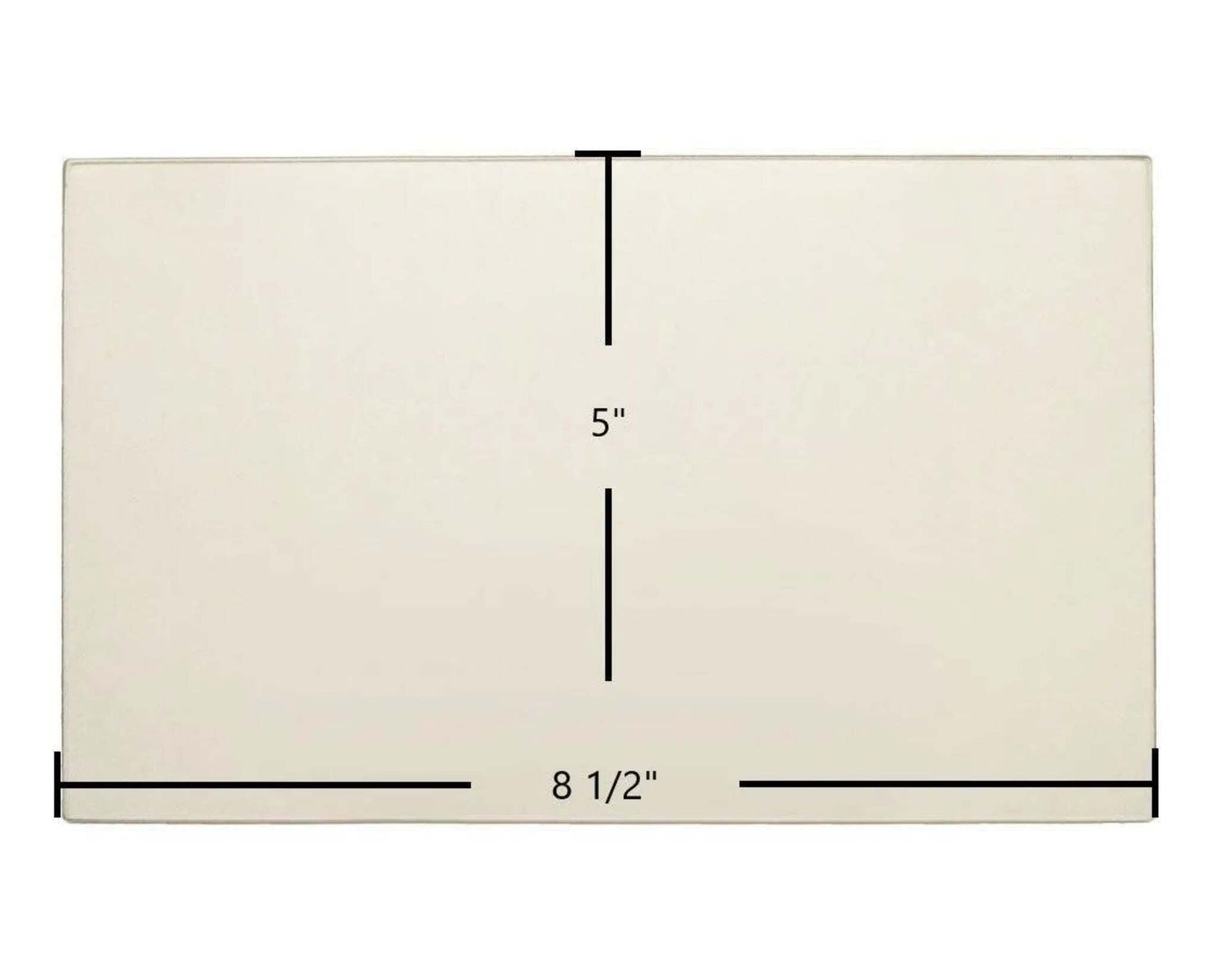 Ceramic Replacement Glass for Nashua 2 Side Ceramic Glass Panel | 8 1/2" x 5" - 8 1/2" x 5"