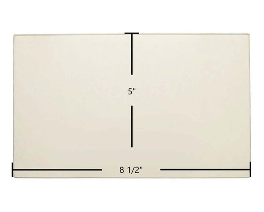 Ceramic Replacement Glass for Nashua 2 Side Ceramic Glass Panel | 8 1/2" x 5" - 8 1/2" x 5"