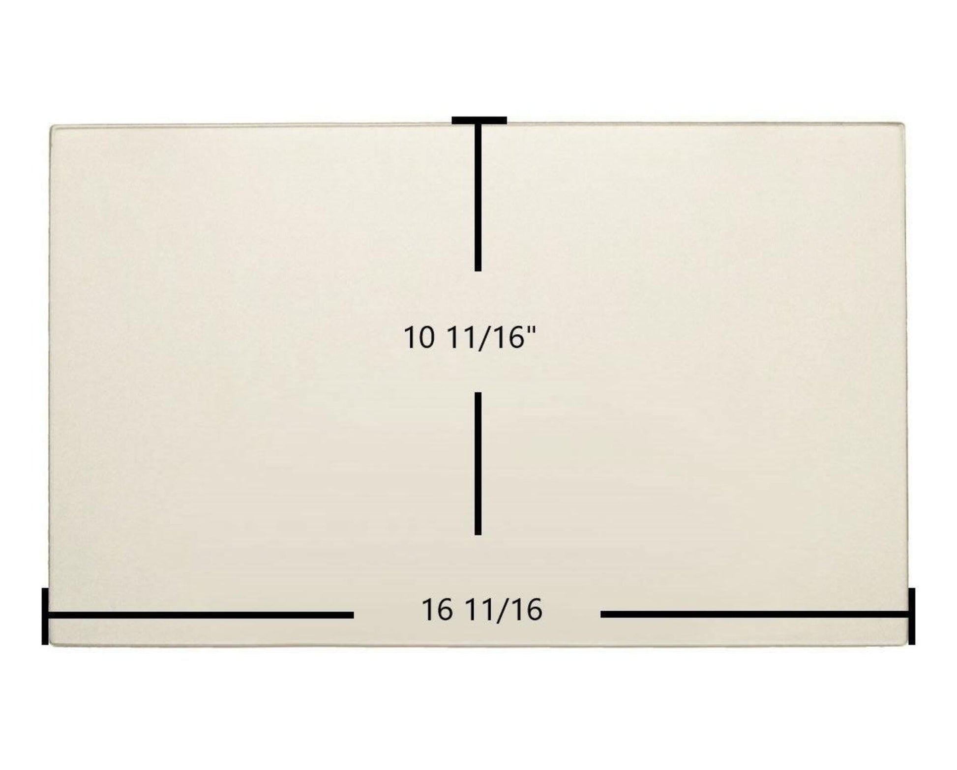 Ceramic Replacement Glass for Nashua NFP-2 Ceramic Glass Panel | 16 11/16" x 10 11/16" | Replaces 7GNFP-2 - 16 11/16" x 10 11/16"