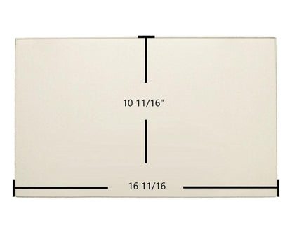 Ceramic Replacement Glass for Nashua NFP-2 Ceramic Glass Panel | 16 11/16" x 10 11/16" | Replaces 7GNFP-2 - 16 11/16" x 10 11/16"