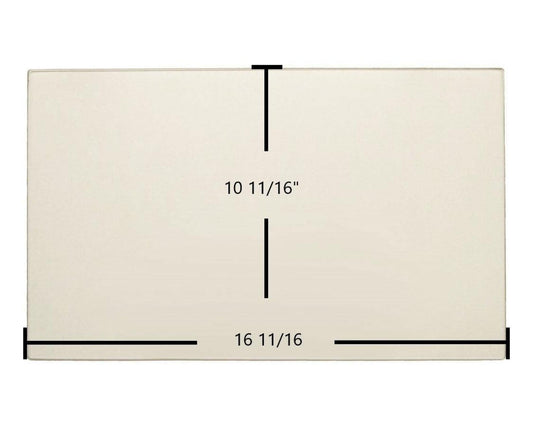Ceramic Replacement Glass for Nashua NFP-2 Ceramic Glass Panel | 16 11/16" x 10 11/16" | Replaces 7GNFP-2 - 16 11/16" x 10 11/16"