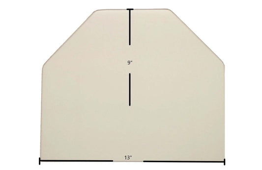 Ceramic Replacement Glass for Omega Single Door Ceramic Glass Panel | 13" x 9" | Replaces 7GOSD - 13" x 9"