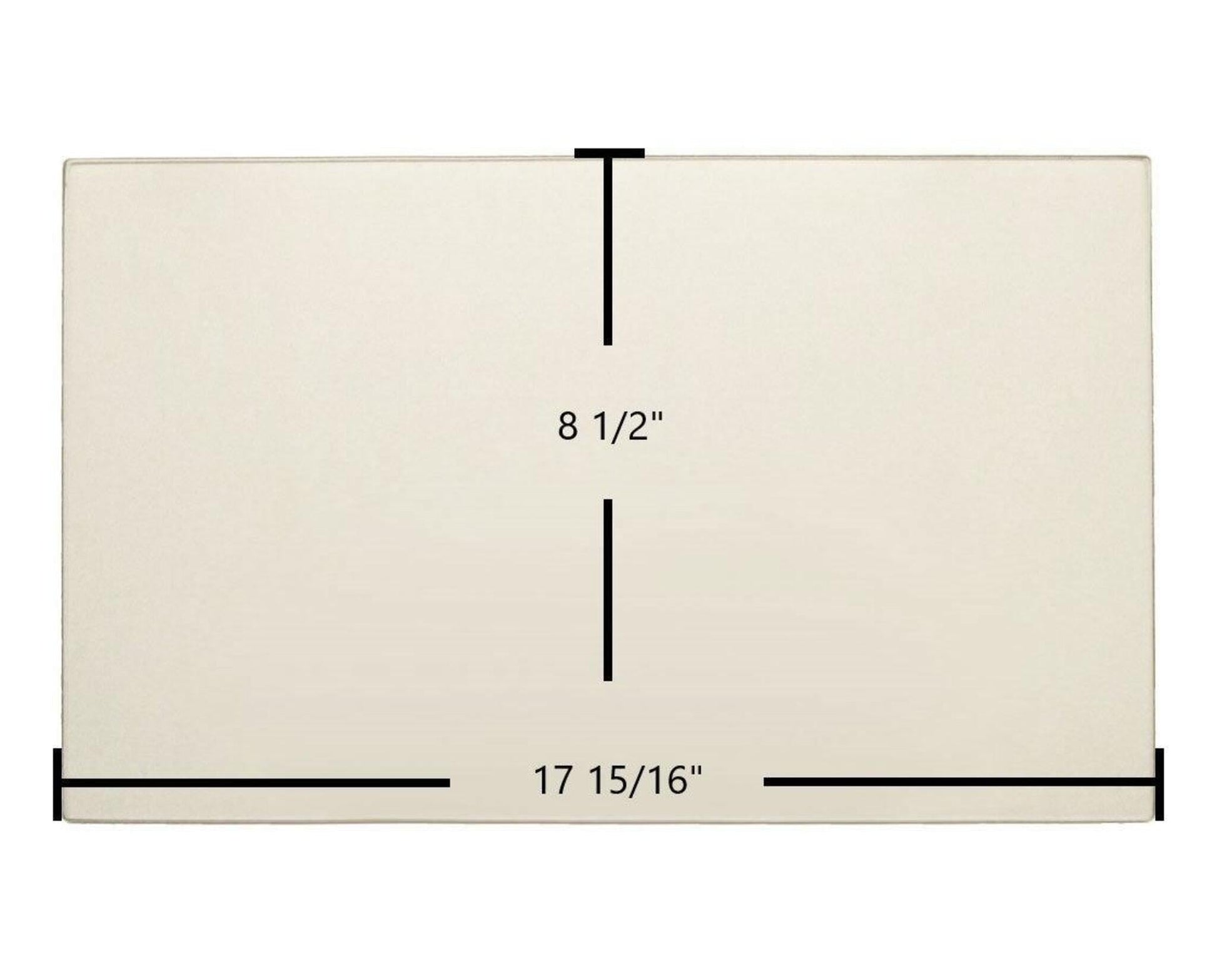 Ceramic Replacement Glass for Osburn 1500 Ceramic Glass Panel | 17 15/16" x 8 1/2" | Replaces SE16174 - 17 15/16" x 8 1/2"